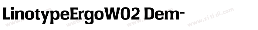 LinotypeErgoW02 Dem字体转换